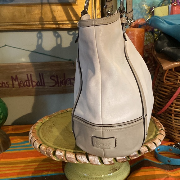 Coach Alexandra Chain Stone Leather Tote Hobo Shoulder Bag Handbag - Picture 4 of 16